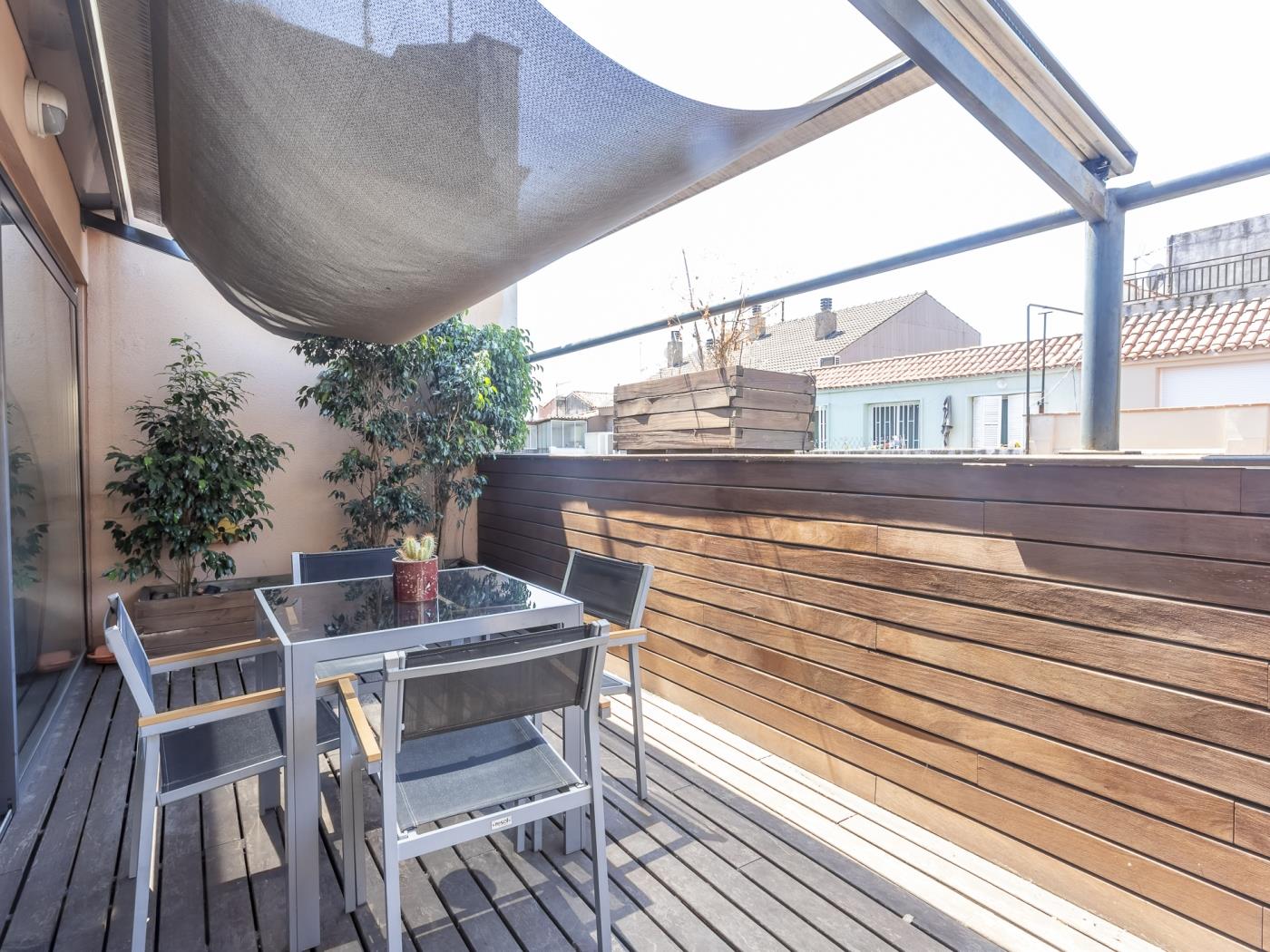 My Space Barcelona Attic Apartment in Bonanova with Private Terrace for 6 - My Space Barcelona Apartments