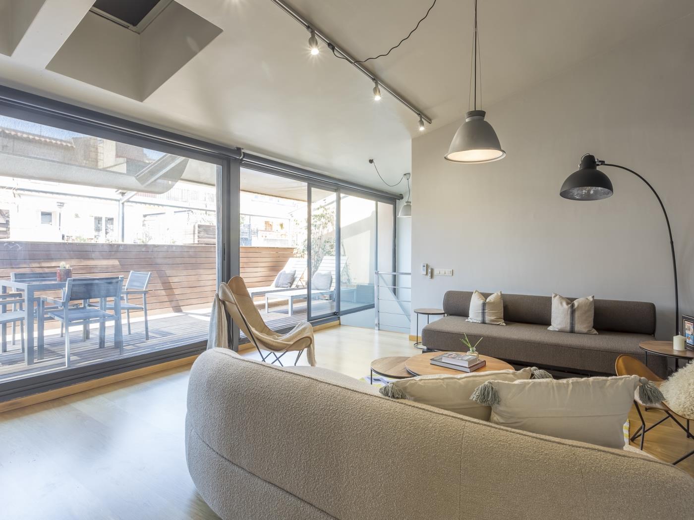 My Space Barcelona Attic Apartment in Bonanova with Private Terrace for 6 - My Space Barcelona Apartments