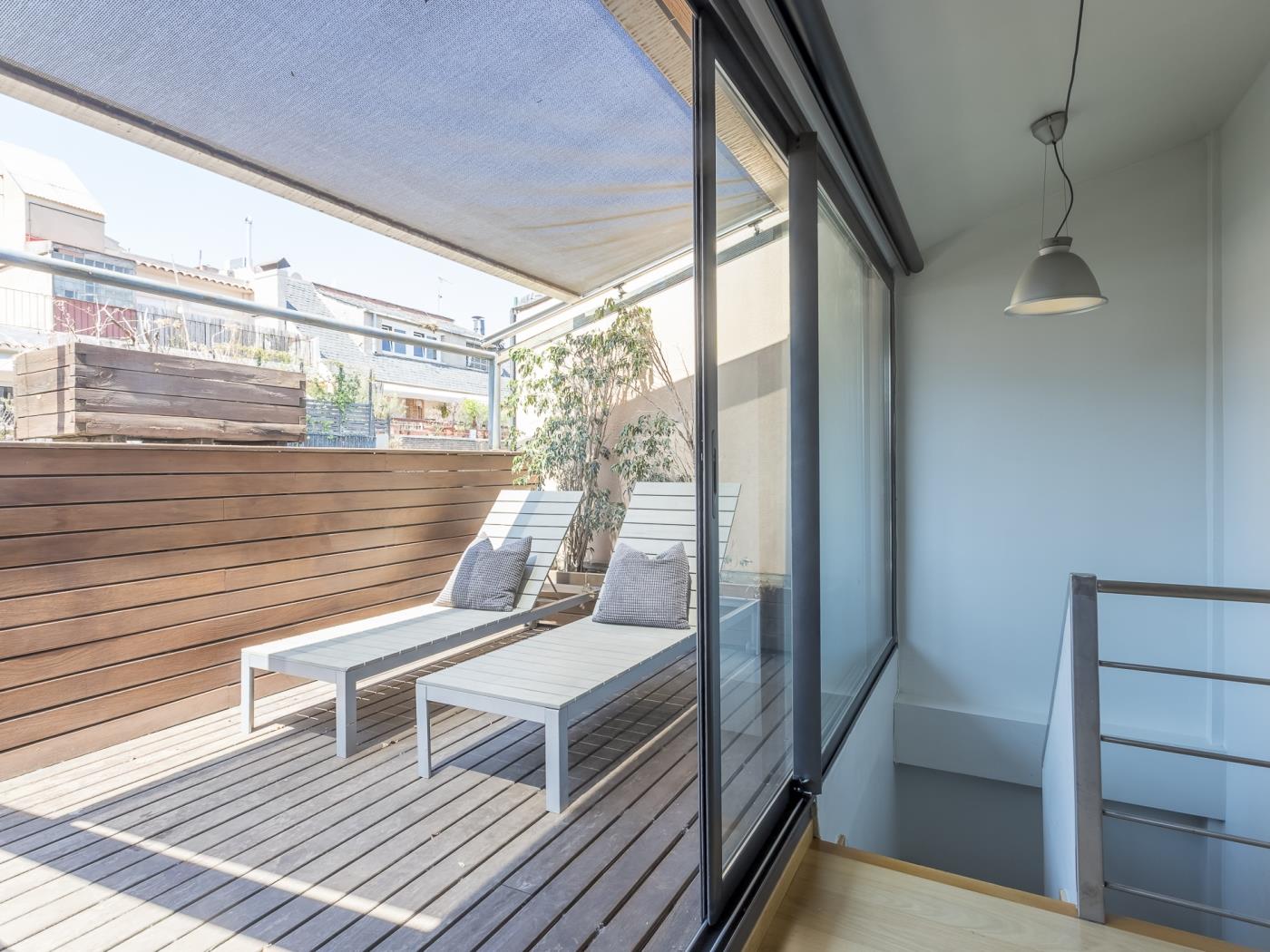 My Space Barcelona Attic Apartment in Bonanova with Private Terrace for 6 - My Space Barcelona Apartments