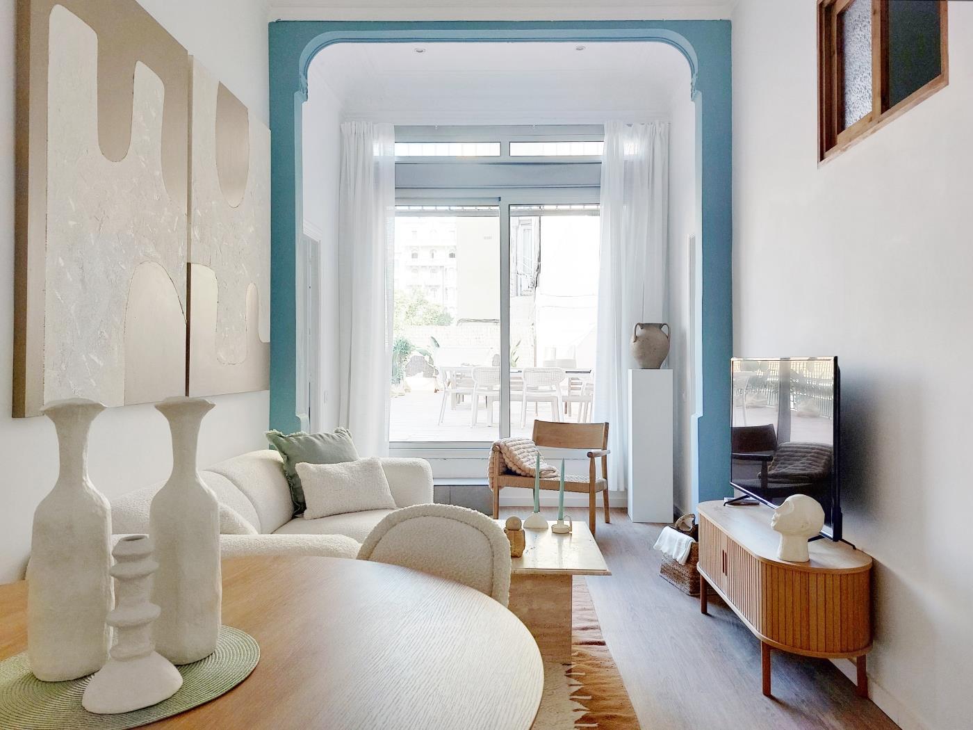 Bright 3‑Bedroom Apartment with Terrace in Barcelona’s Eixample - My Space Barcelona Apartments